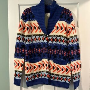 F21 Aztec Acrylic Sweater size M